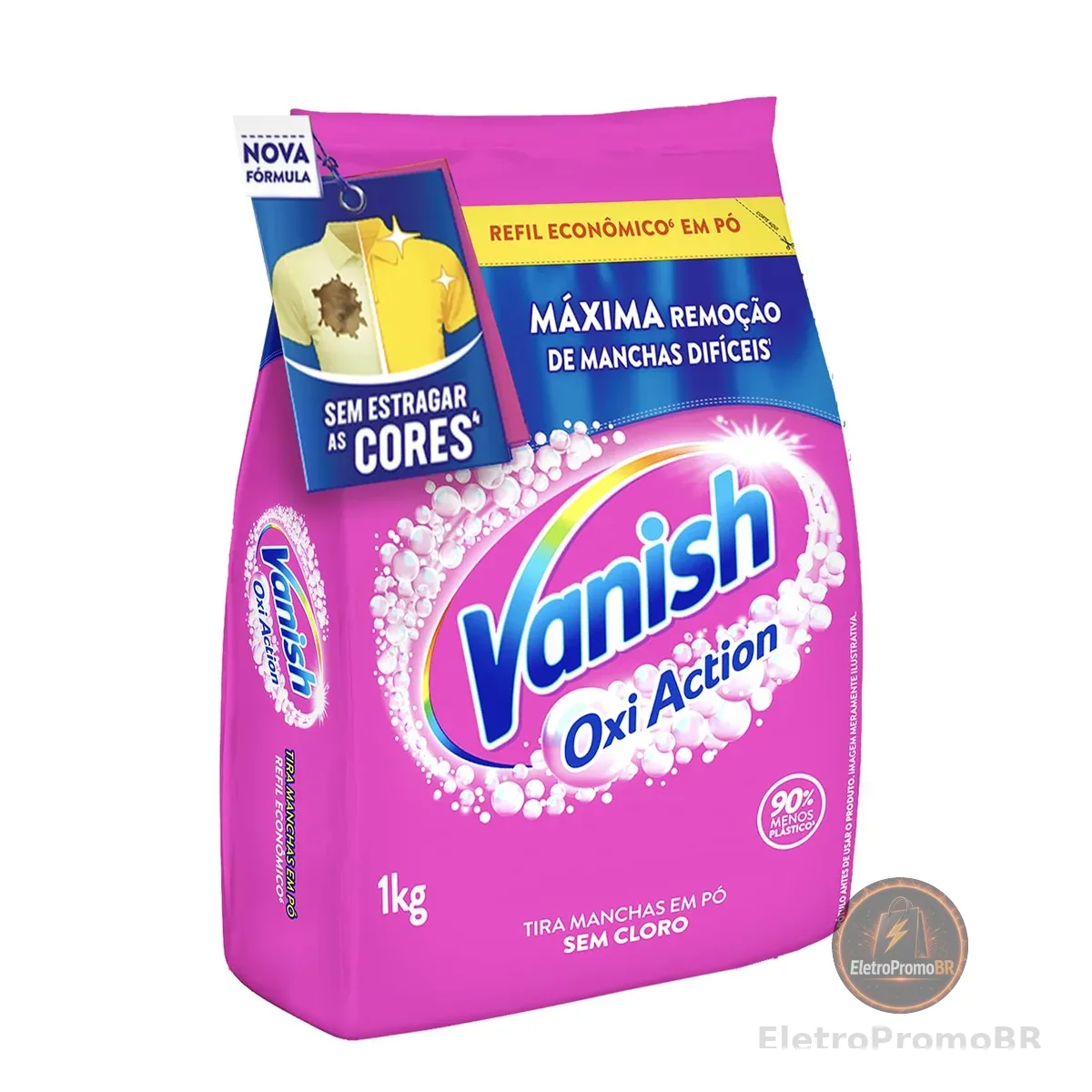 Vanish Tira Manchas Em Pó, Multi Power Oxi Action, para Roupas Coloridas 1Kg