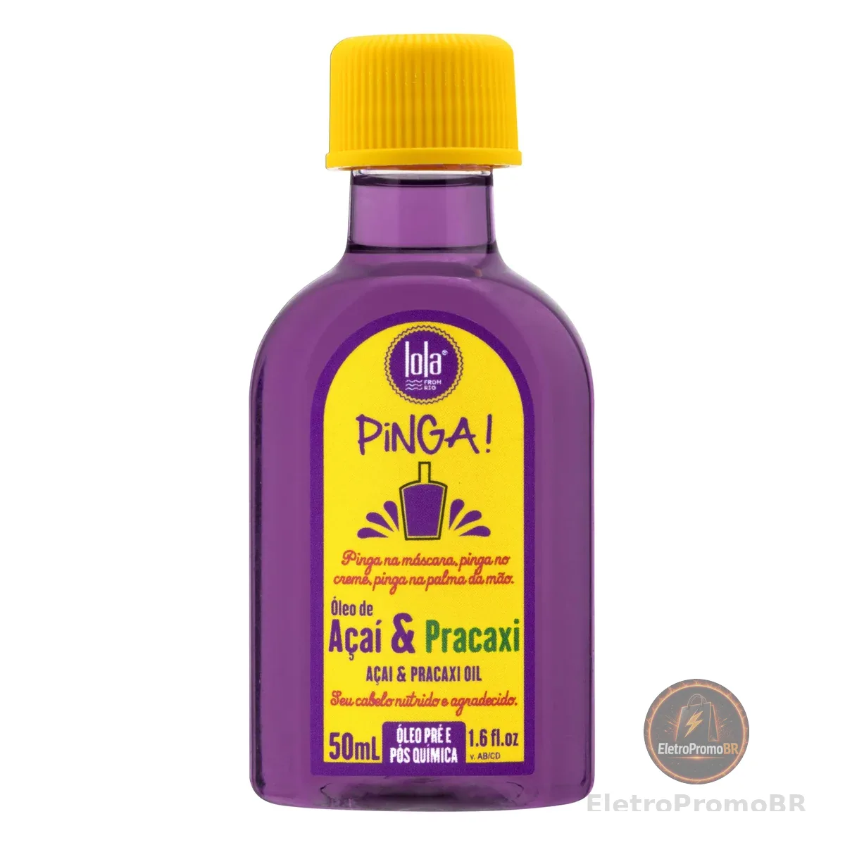 Pinga Açaí e Pracaxi Óleo 50ml , Lola Cosmetics