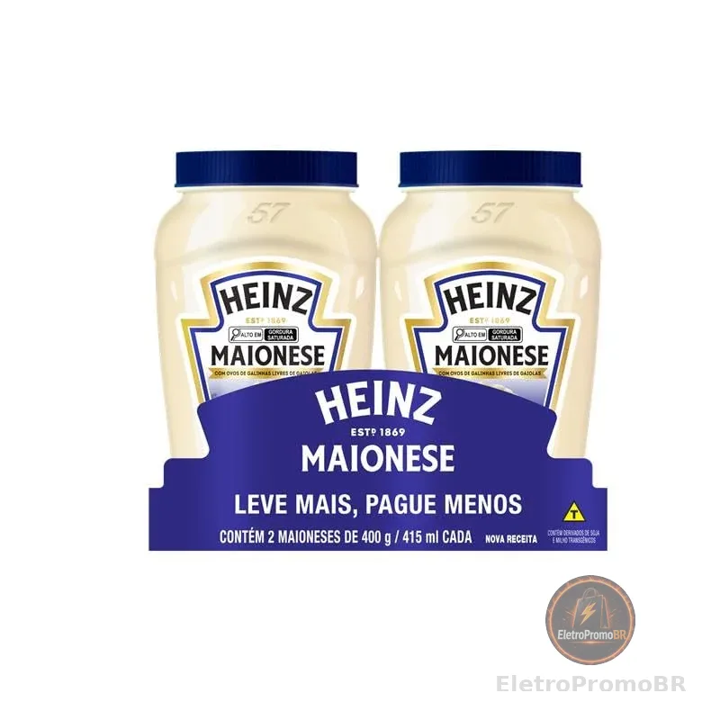 Heinz Pack Maionese Tradicional, 400G - 2 unidades