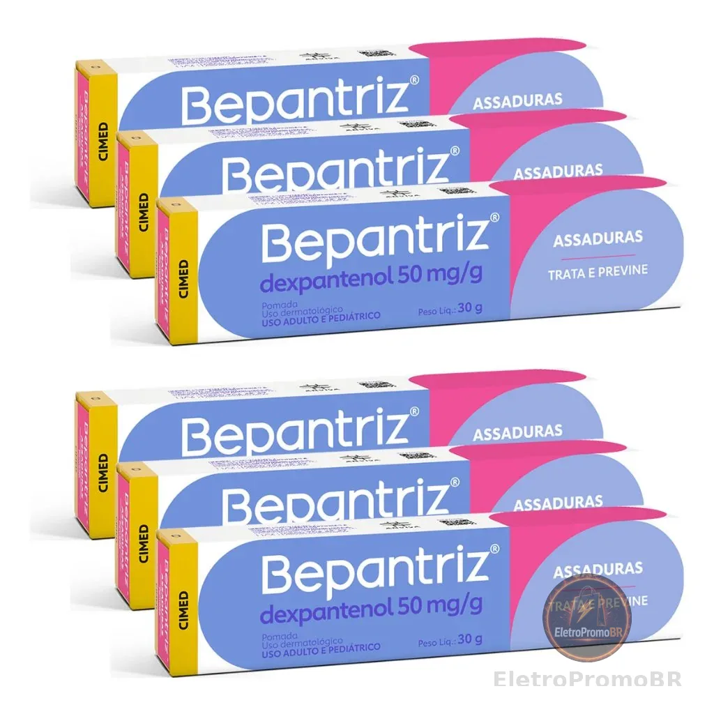 Kit 6 unidades Bepantriz Pomada 30g