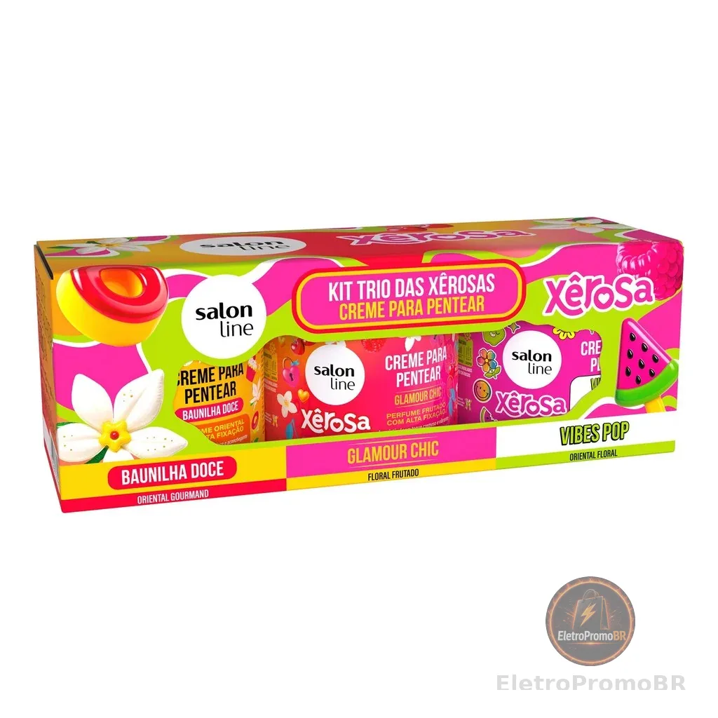 Kit Xêrosa com 3 Cremes para Pentear 180g