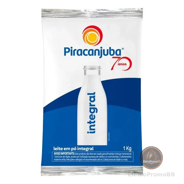 Leite Em Pó Integral Piracanjuba Pacote 1kg