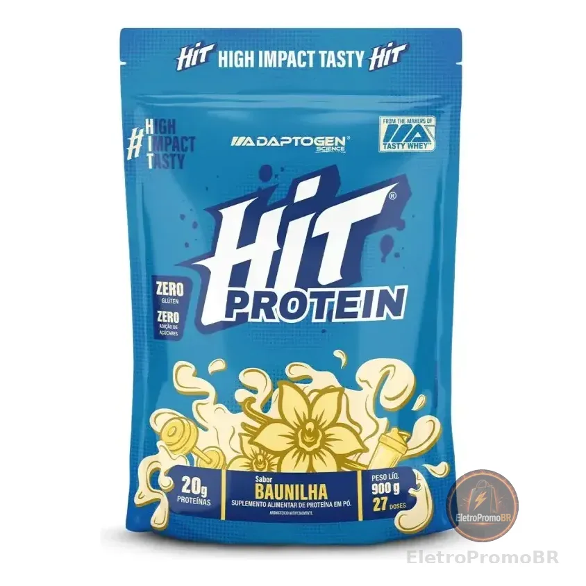 Hit Protein Concentrado Hidrolisado 900g - Adaptogen Baunilha