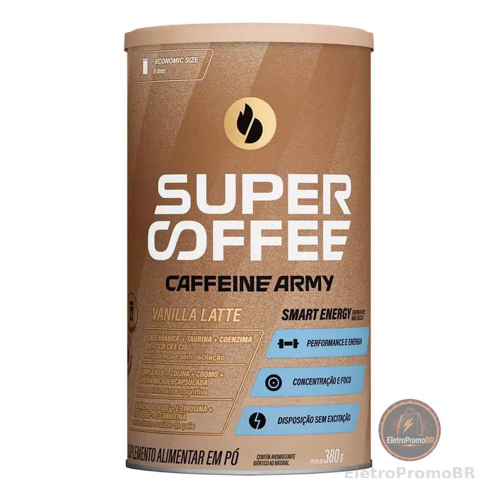 Supercoffee Vanilla Latte - Economic Size (380g) - Caffeine Army Baunilha