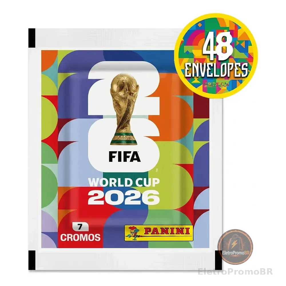 Kit 336 Figurinhas Do Álbum Copa Do Mundo 2026- 48 Envelopes