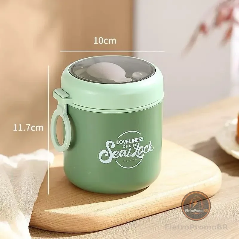 Marmita Inox 304 Com Isolamento  Bloqueio De Temperatura e Preservação De Calor 1,2,3 Andares