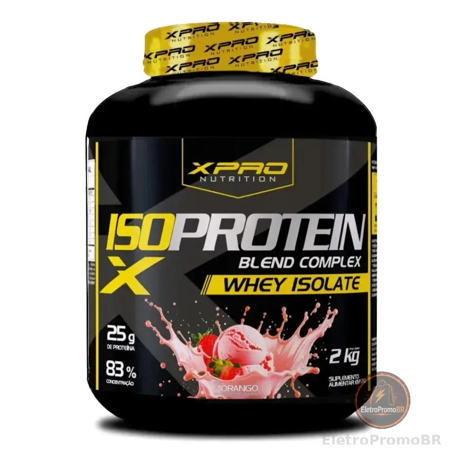 Whey Protein Iso Blend Complex Morango 2kg Zero Açúcar - Xpro Nutrition