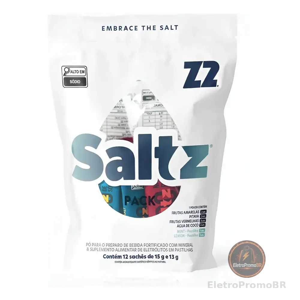 Z2 Saltz Pack 12 Sticks 15g Sortidos Eletrólitos Sódio Saltz Pack