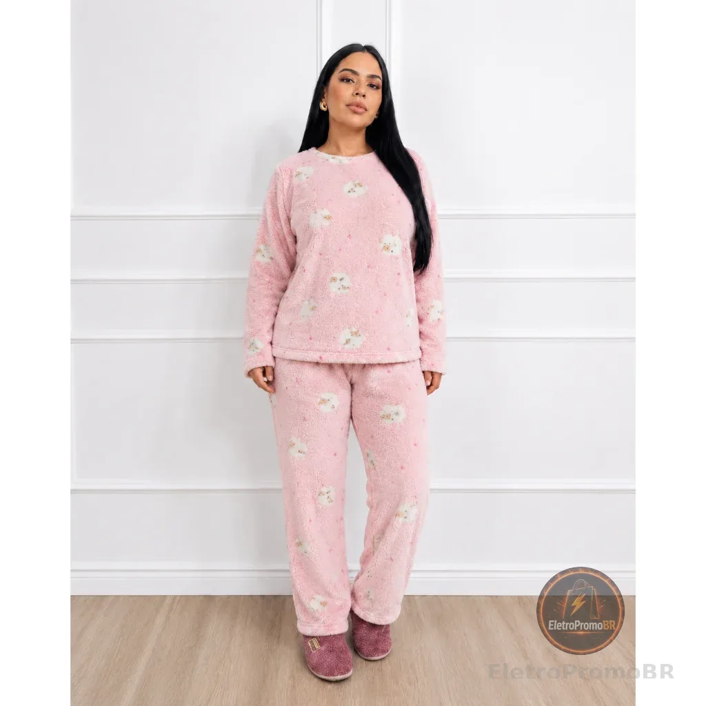 Pijama Feminino Inverno Ultra Soft Estampas Variadas