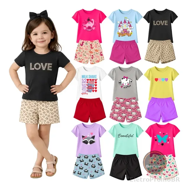 Kit 5 Conjunto Infantil - Menina