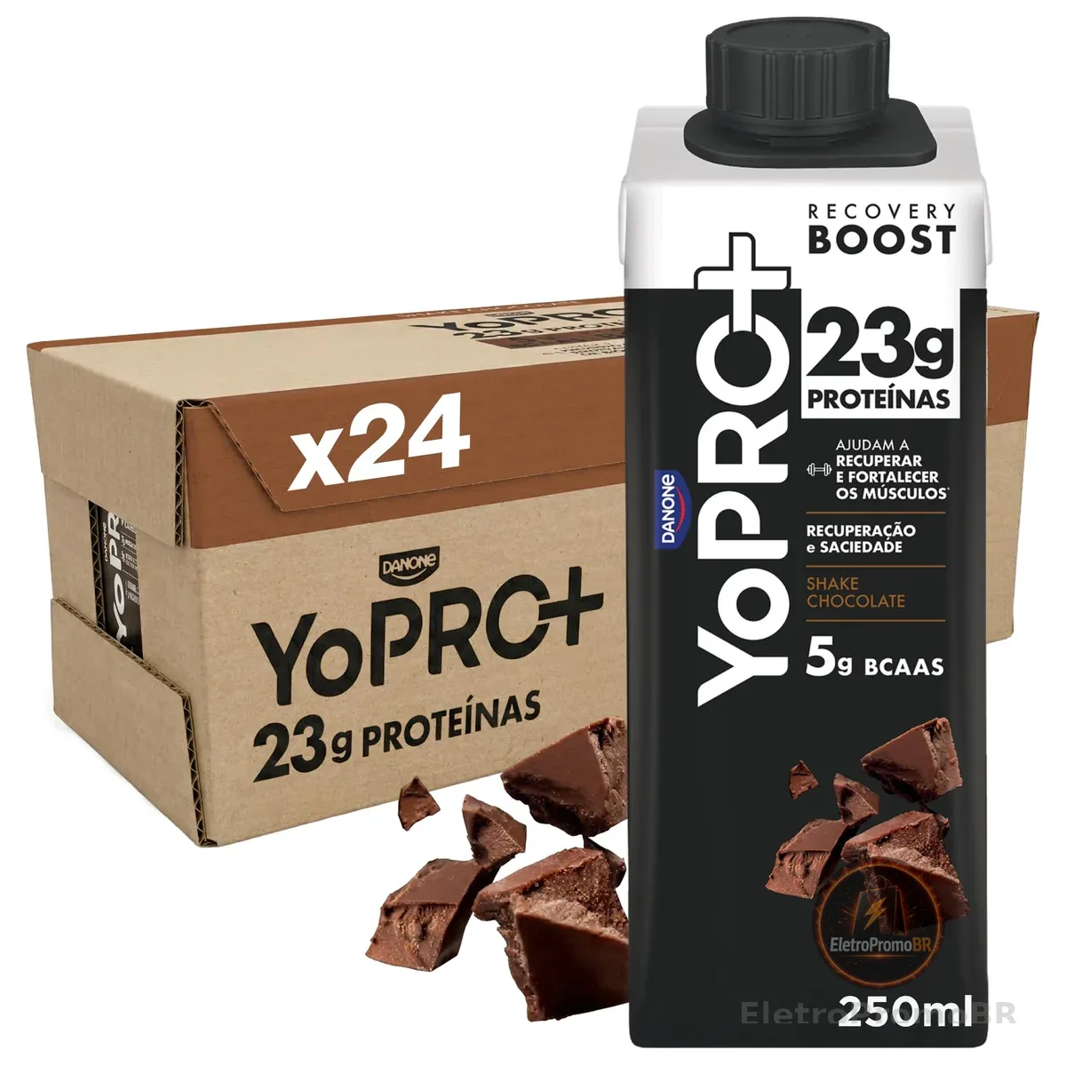 Pack YoPRO Bebida Láctea UHT Chocolate 23g de Proteínas 250ml - 24 Unidades