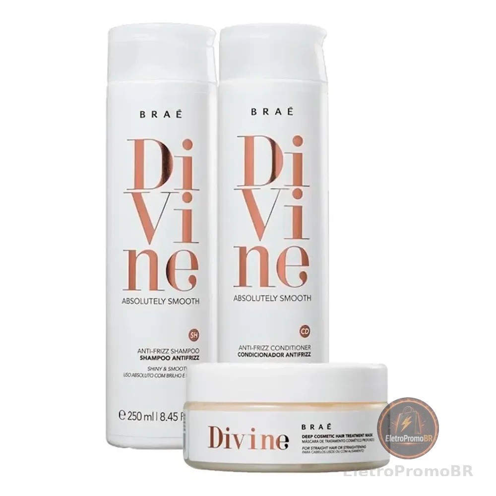 Braé Kit Divine Shampoo + Condicionador + Máscara