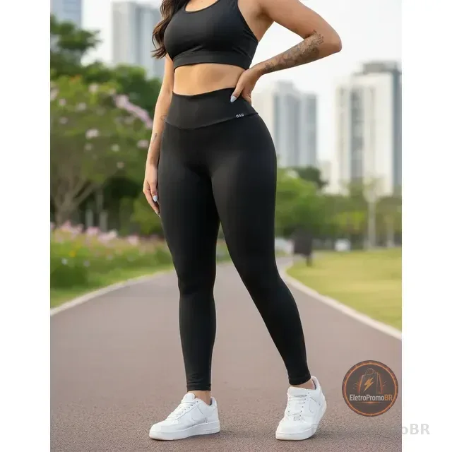 Calça Legging Gkd Cós Alto Academia Cintura Alta Esportiva