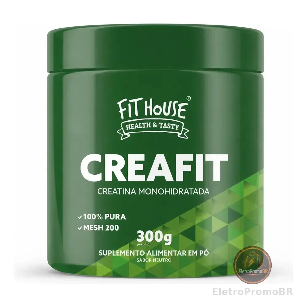 Creatina Monohidratada Creafit Fit House 300g Sem Sabor