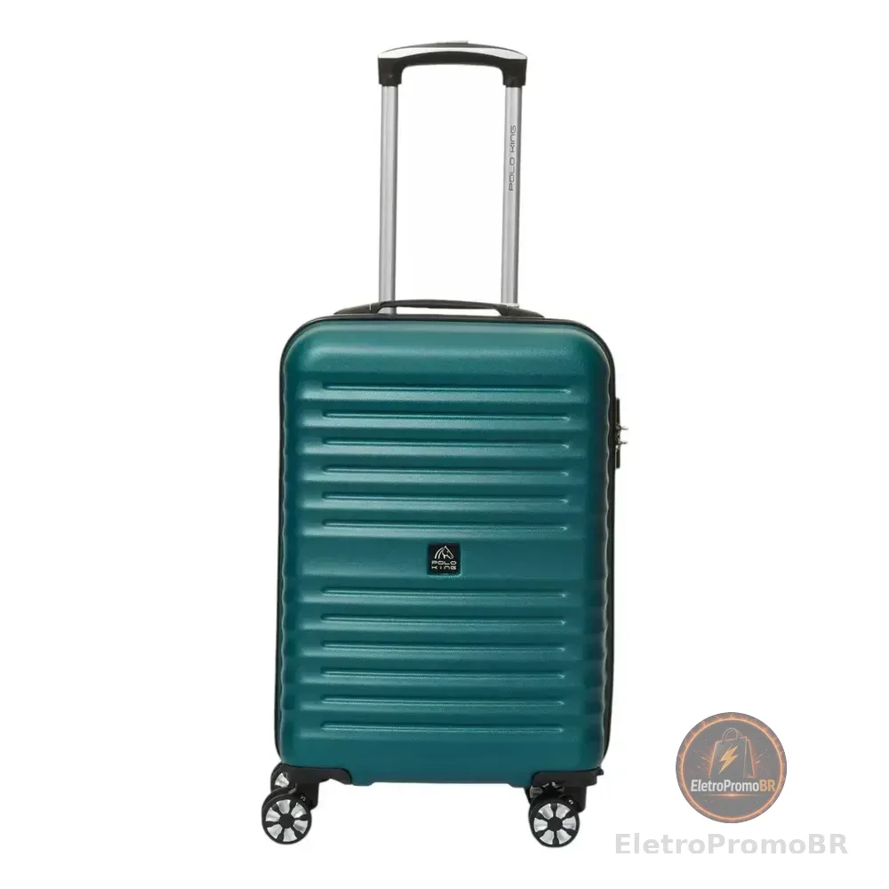 Mala Bordo Polo King 54cm 34cm 23cm Cabo Frio Verde Lisa Liso