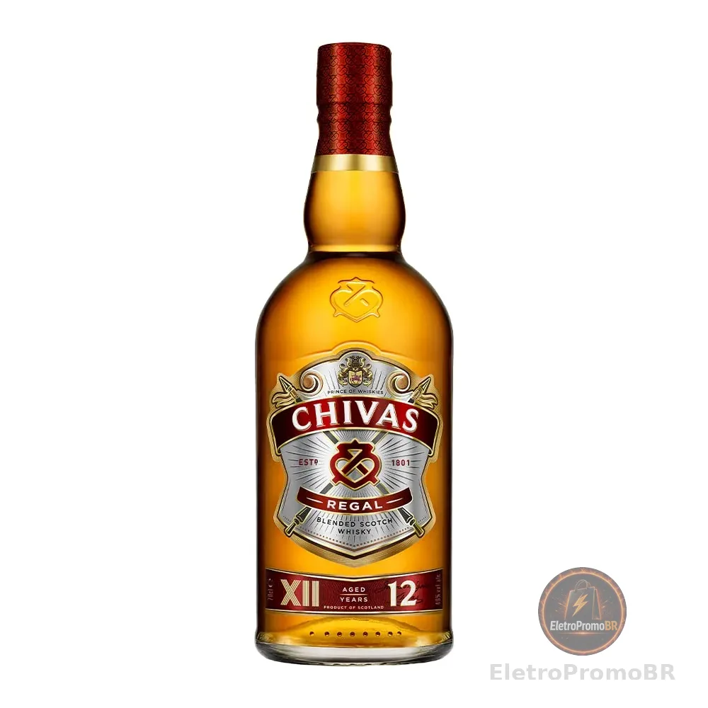 Whisky Chivas Regal 12 anos Blended Escocês - 750 ml