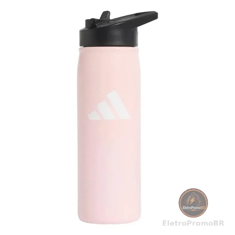 Garrafa Metálica Canudo 0,6 L adidas Rosa