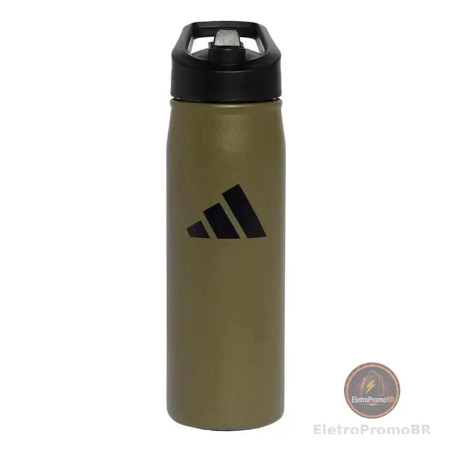 Garrafa Metálica Canudo 0,6 L adidas Verde