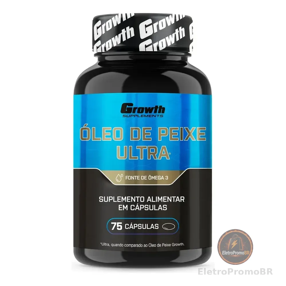 Omega 3 Óleo De Peixe Ultra 75 Softgel (caps) Growth Supplements Sem Sabor