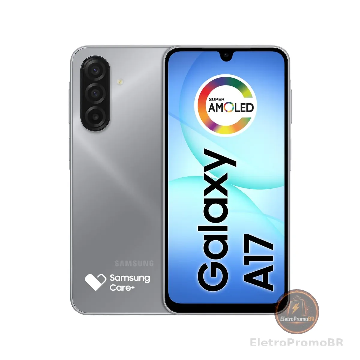 Celular Samsung Galaxy A17, 256GB, 8GB, 50MP Tela 6.7", IP54 - Cinza