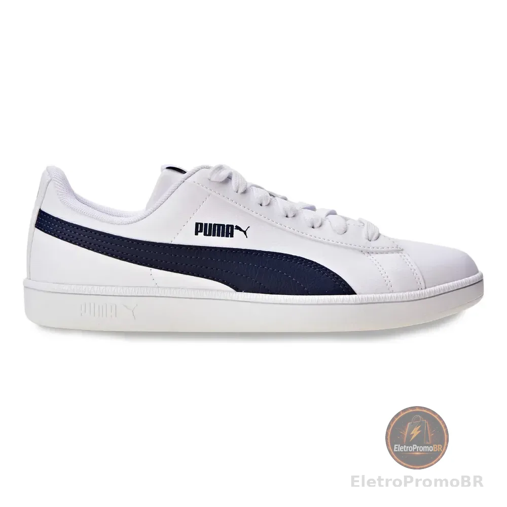 Tênis Casual Masculino E Feminino Up Puma Branco Azul-escuro Geométrico 41 Br