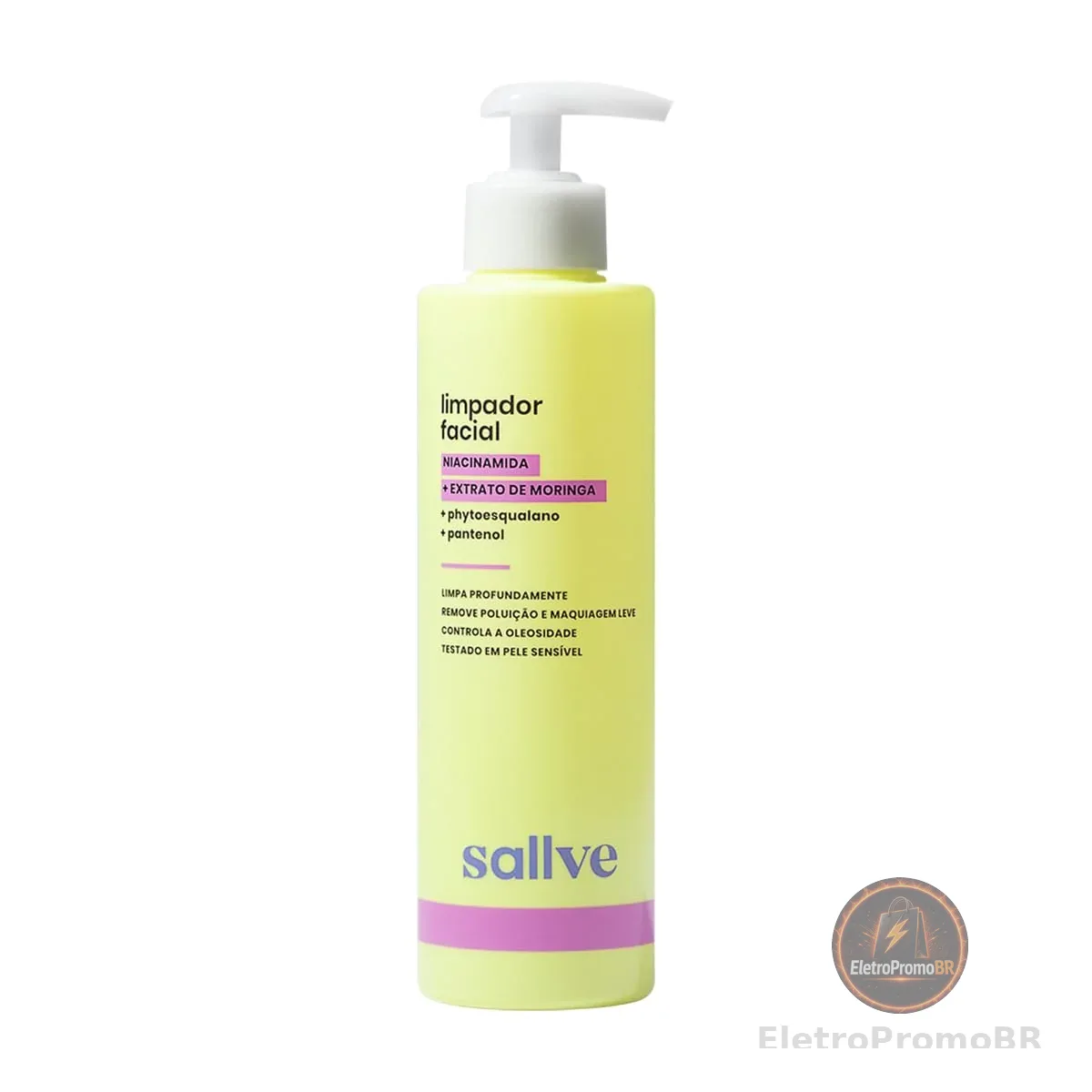 Sallve Limpador Facial 300Ml - Niacinamida Extrato De Moringa