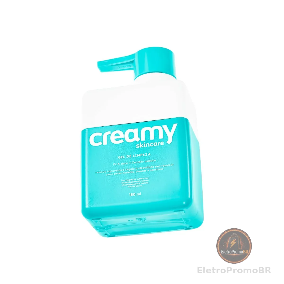Creamy Skincare Gel de Limpeza 200ml | Limpa Profundamente, Sem Fragrância e Livre de Sulfatos, Remove Impurezas e Regulariza a Oleosidade | Peles Oleosas e/ou Mistas