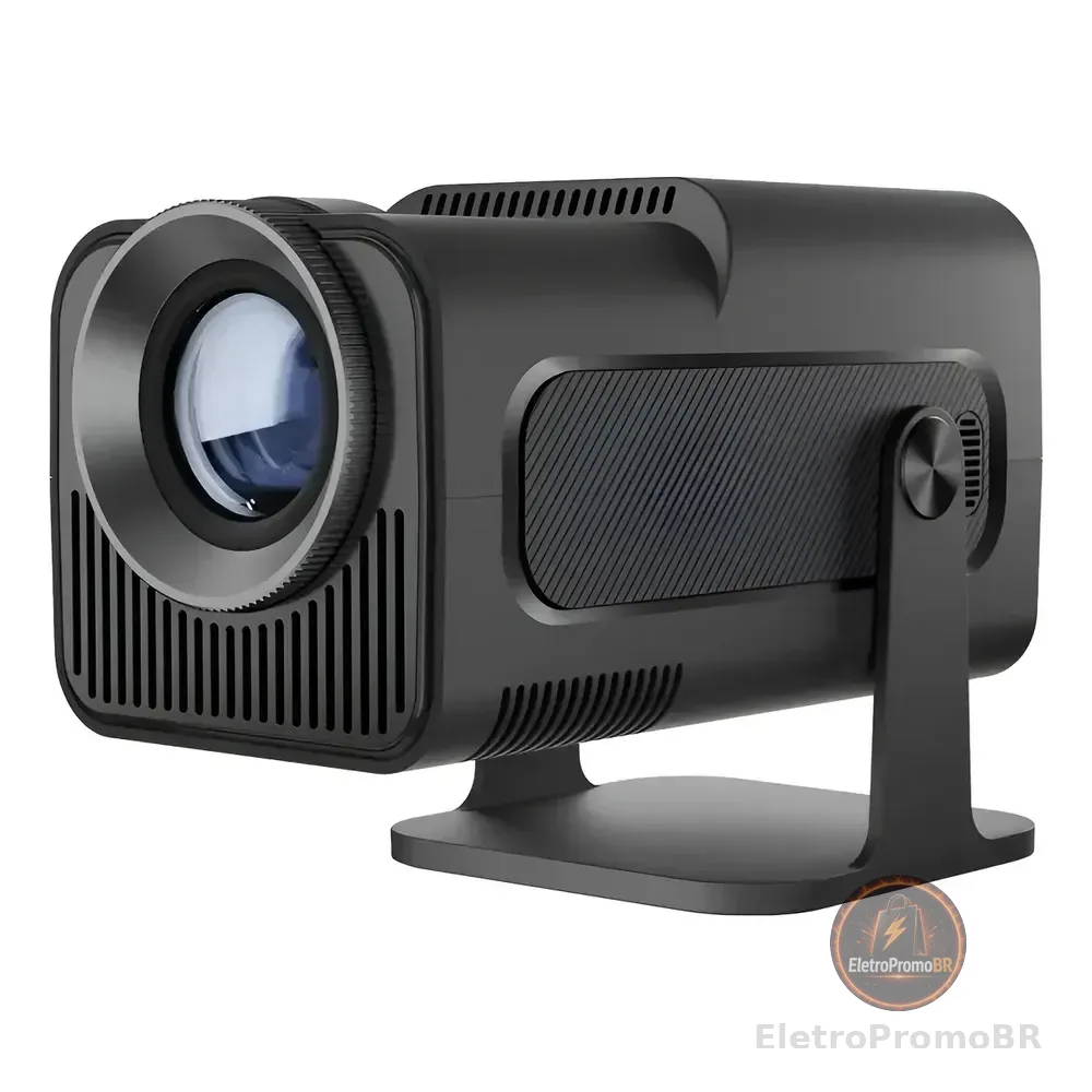 Projetor Android 11 Hy320 4k Bluetooth Smart Cinema Em Casa Cor Preto 127/220v