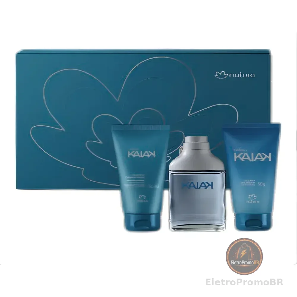 Presente Kaiak Colônia 25ml, Shampoo E P Barba 50ml