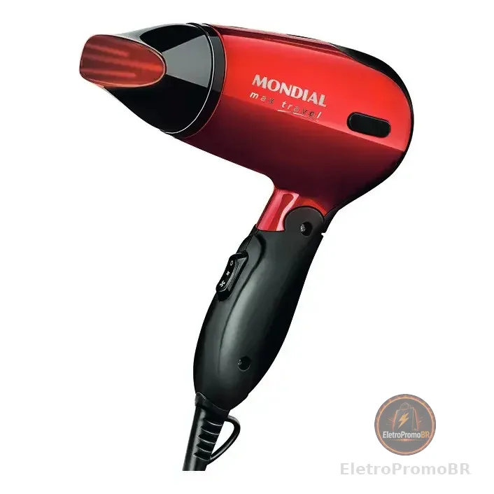 Secador de Cabelos Mondial Max Travel SC-10 Bivolt 1200w