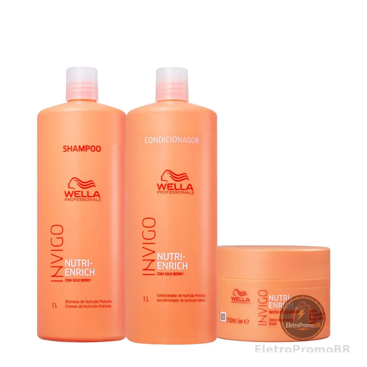 Kit Wella Professionals Invigo Nutri-Enrich Salon Máscara P (3 produtos)