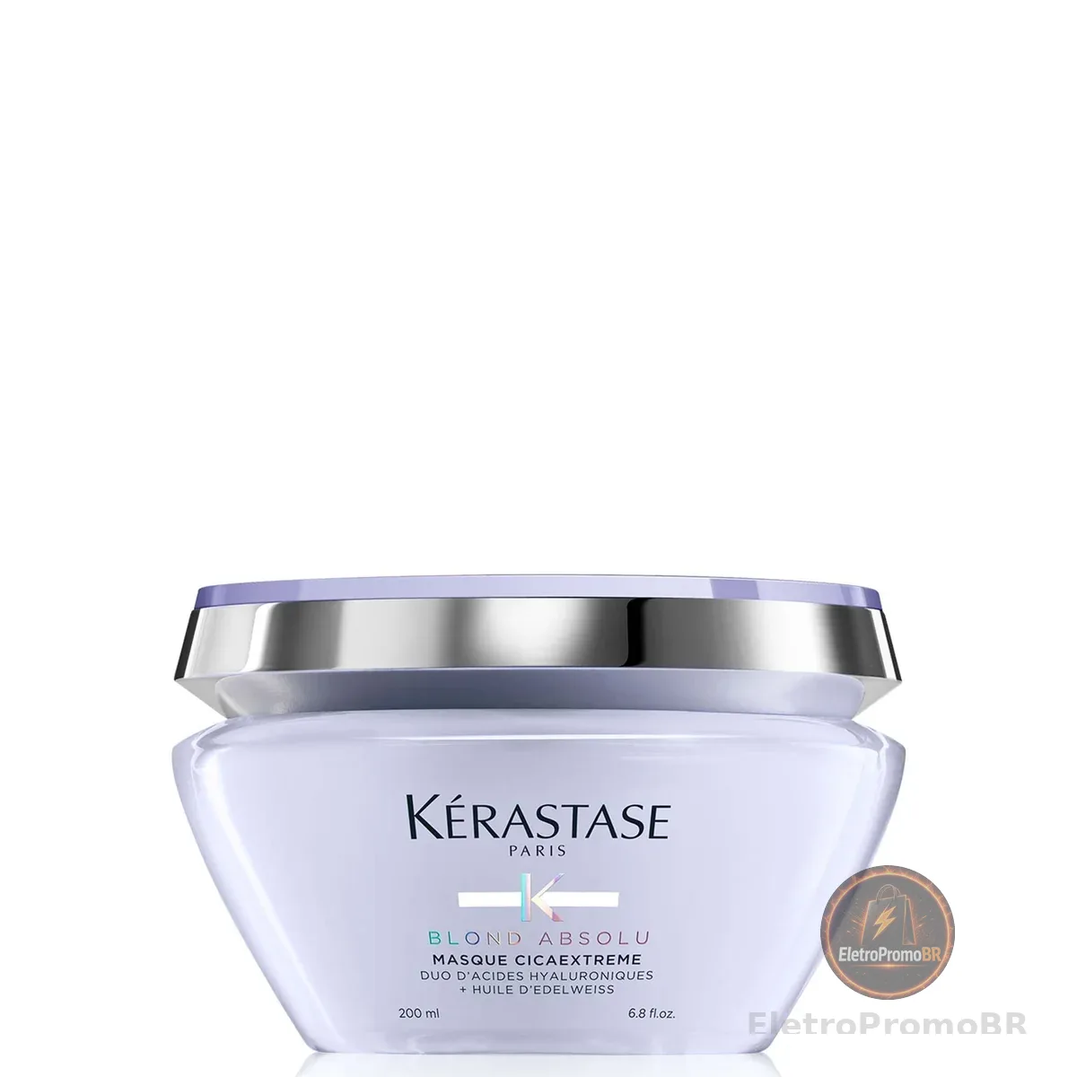 Kérastase Máscara Blond Absolu Masque Cicaextreme, Cabelos loiros, descoloridos, Hidratação, restauração, Ácido Hialurônico, Flor de Edelweiss, 200 ml
