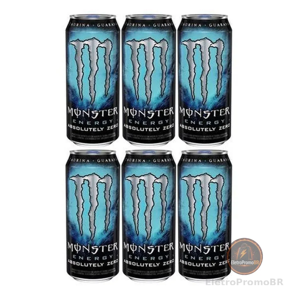 Pack de Monster Absolutely Zero LT 473ml - Unidade 6 unidades