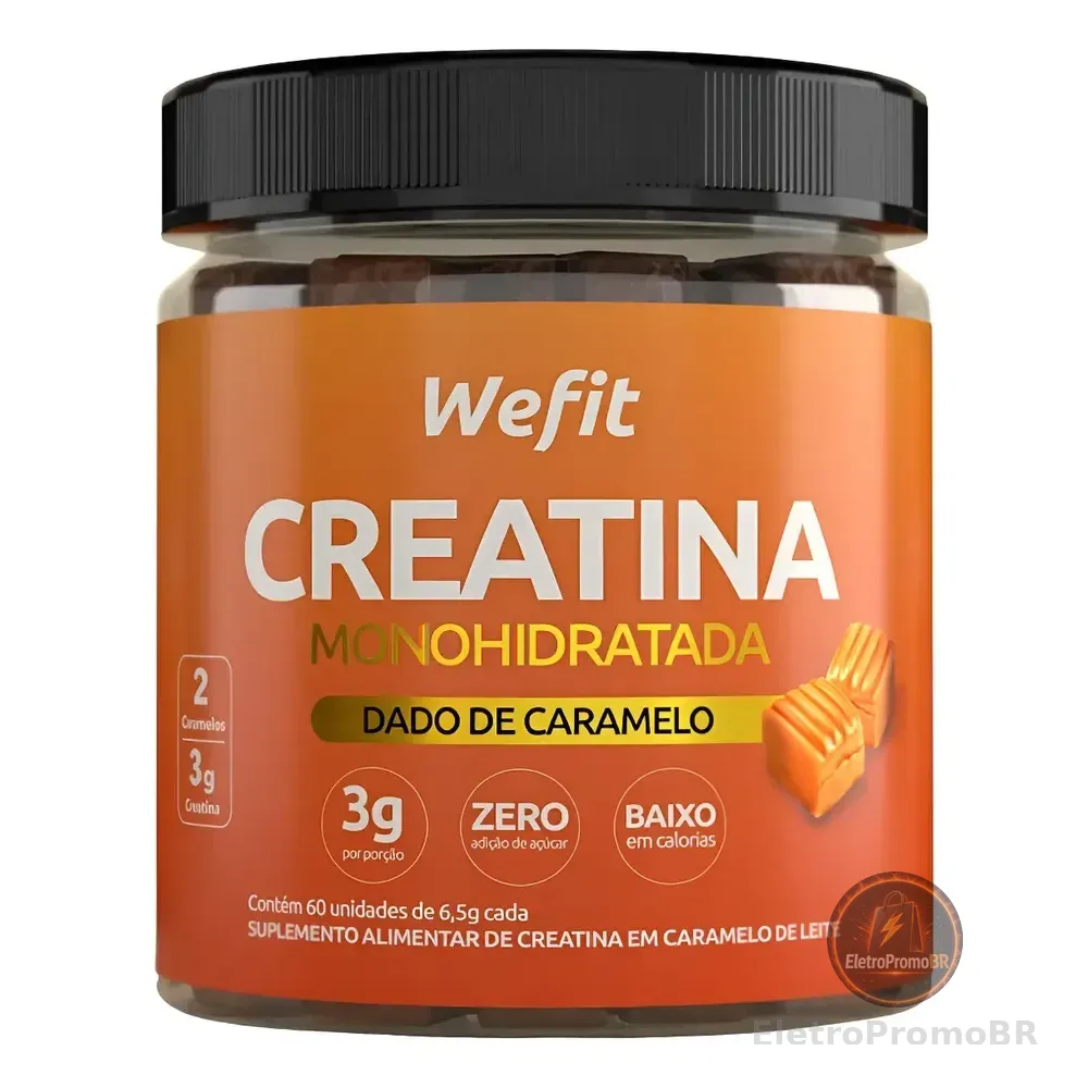 Suplemento En Dado De Caramelo Creatina Wefit Linha Essence Creatina Dado De Caramelo Sabor Caramelo X 390g