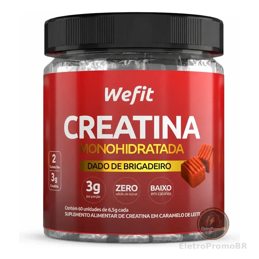 Creatina Em Dado Wefit 60 Unidades Brigadeiro Brigadeiro
