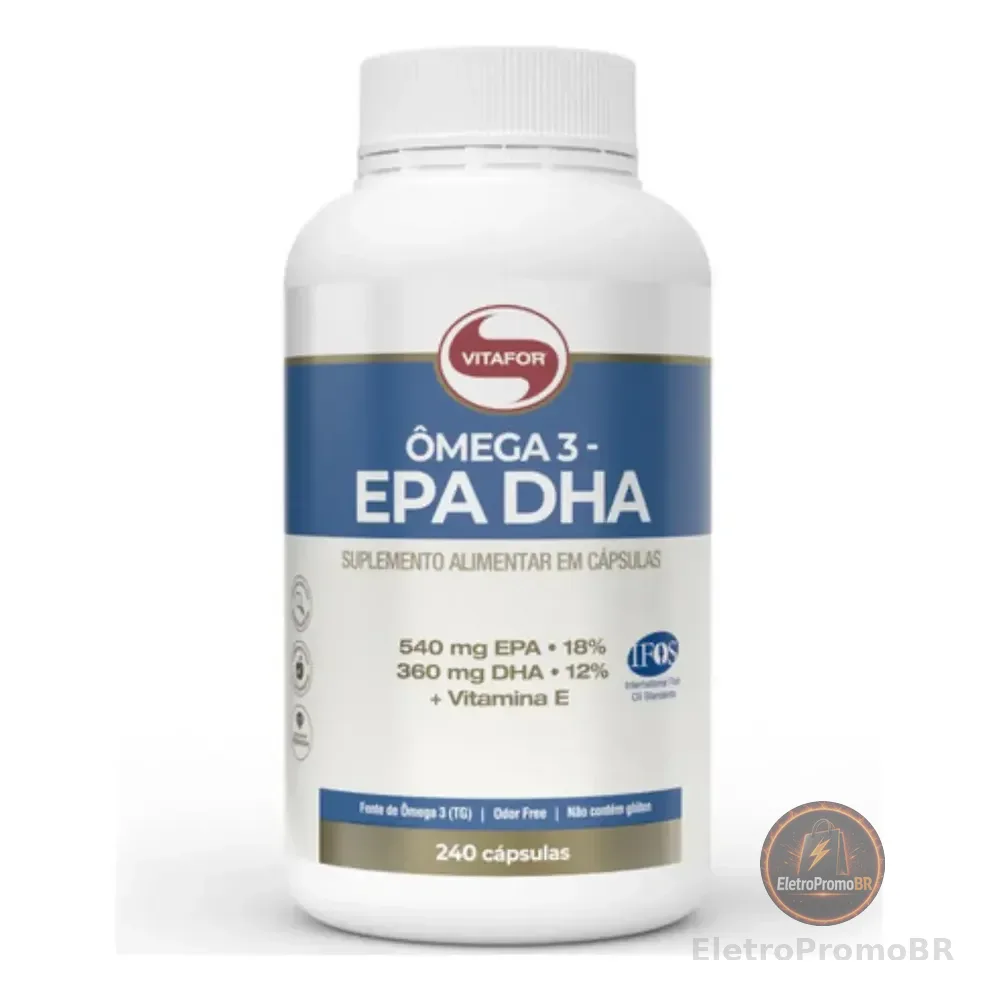 Ômega 3 Epa Dha 240 Cápsulas Vitafor Sem Sabor