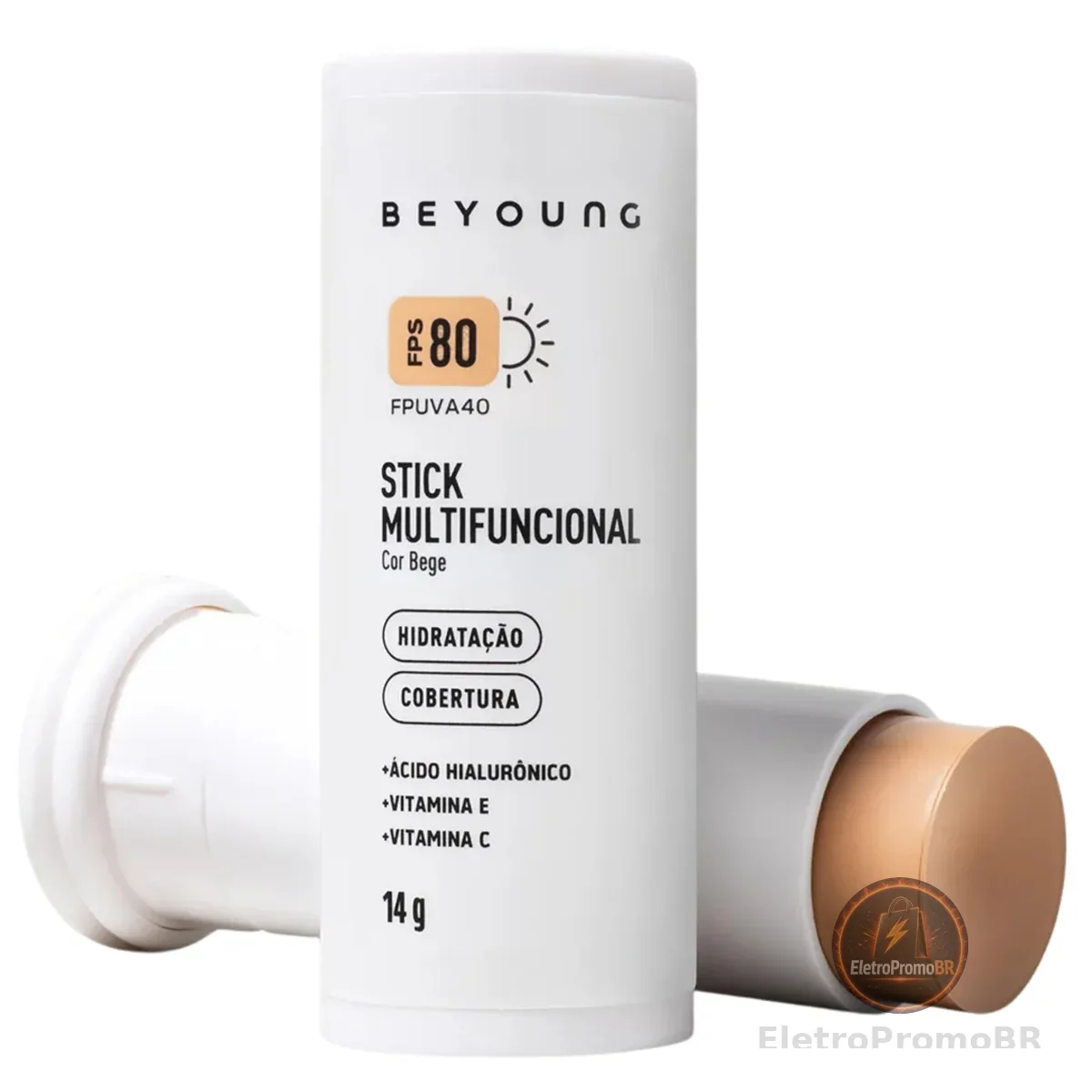 Beyoung Stick Multifuncional Com Cor FPS 80 Bege 14g