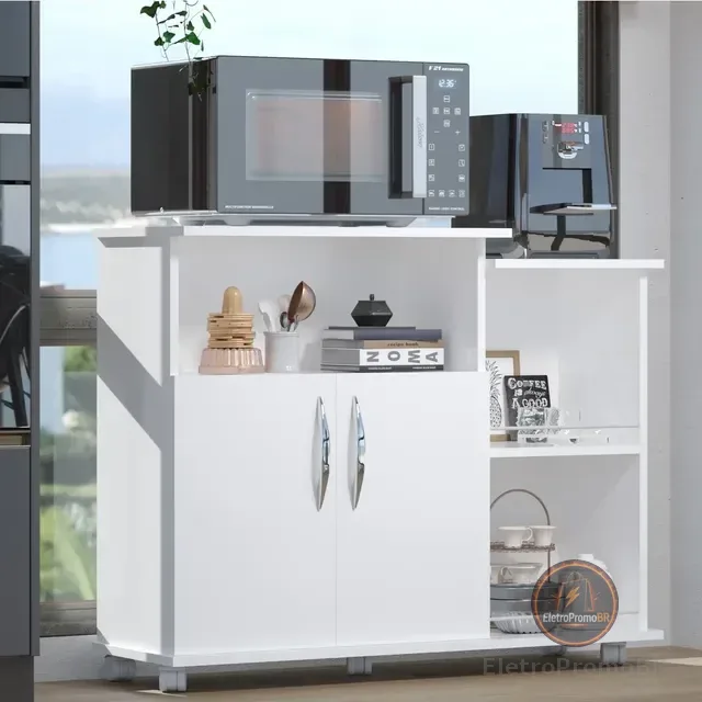 Fruteira Balcão De Cozinha Suporte Lindo Microondas Forno