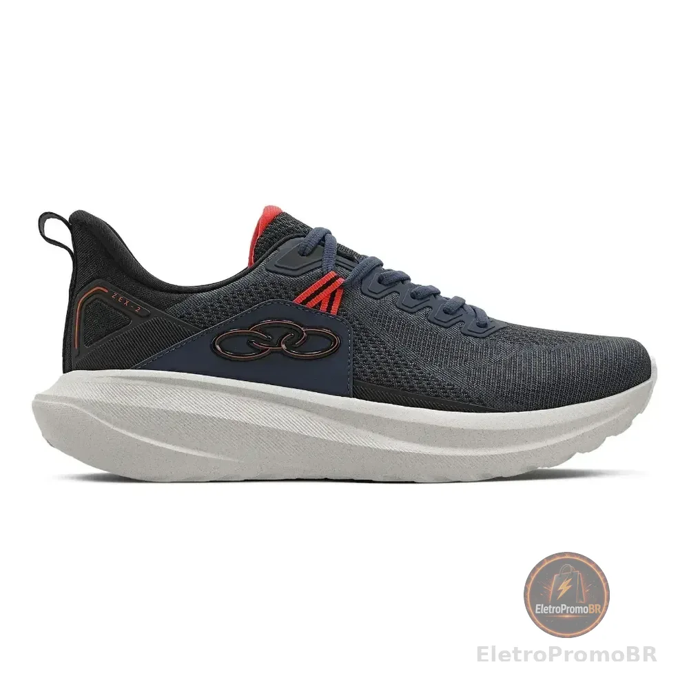 Tênis Masculino Olympikus Zex 2 Petroleo/preto Lisa 42 Br