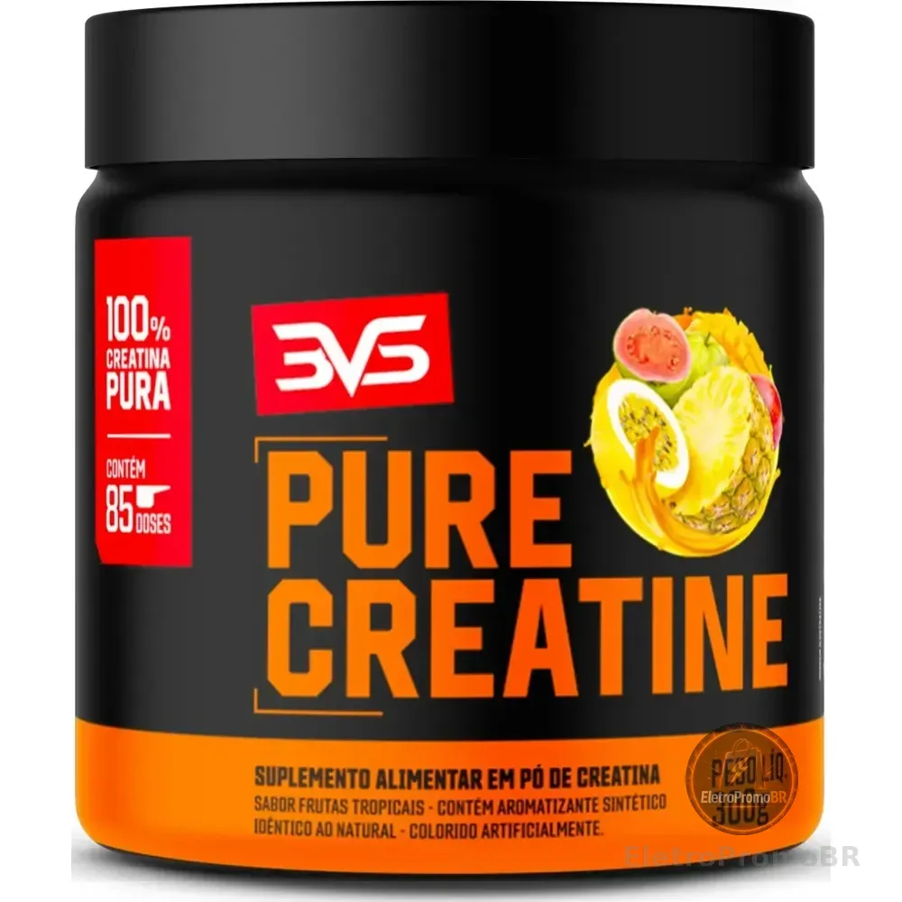 Creatina Monohidratada Sabor Frutas Tropicais - 300g - 3vs Nutrition