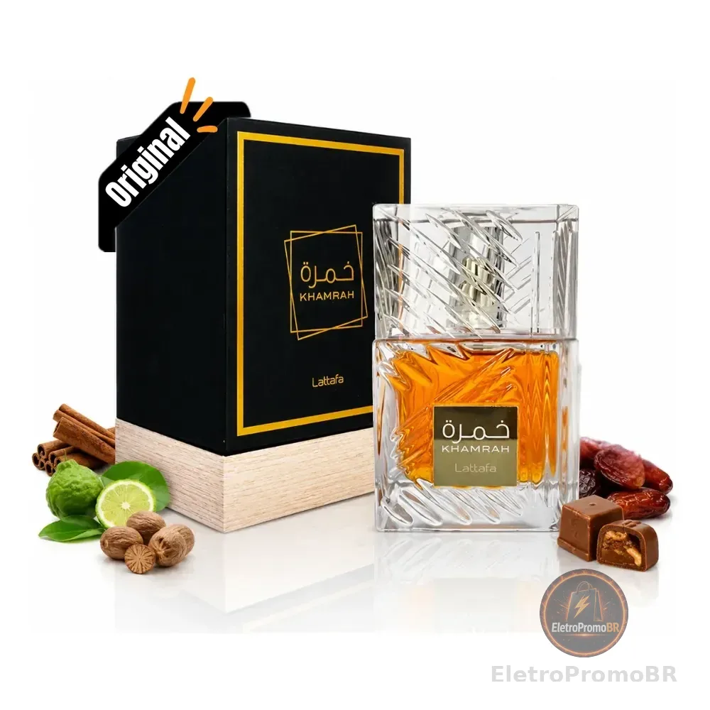 Perfume Árabe Khamrah Lattafa 100ml Eau De Parfum Original