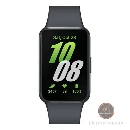 Smartwatch Samsung Galaxy Fit3 Display 1.6 Grafite Liso Grafit