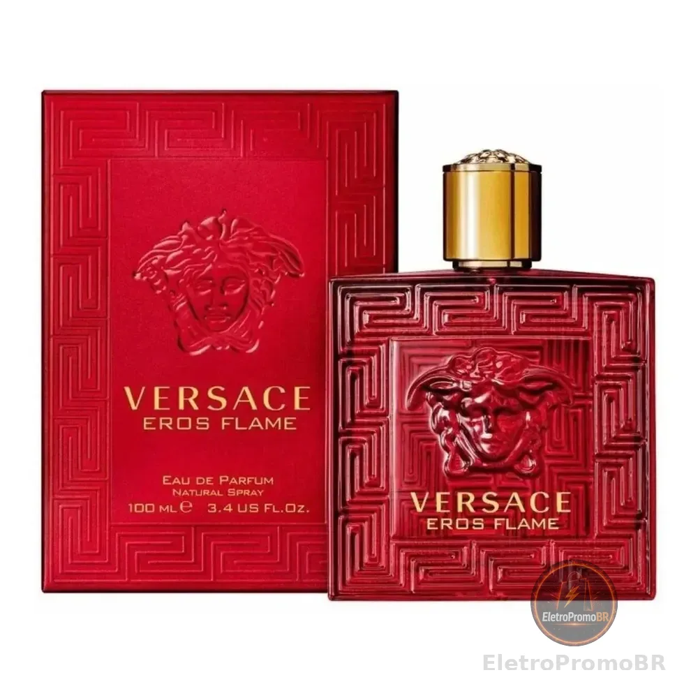 Perfume Versace Eros Flame Eau De Parfum 100ml Amadeirado Masculino