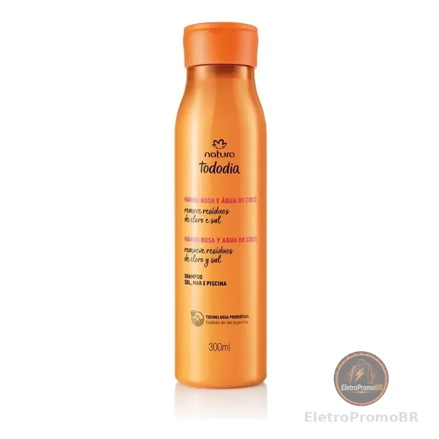 Shampoo Natura Tododia Manga Rosa E Água De Coco 300ml