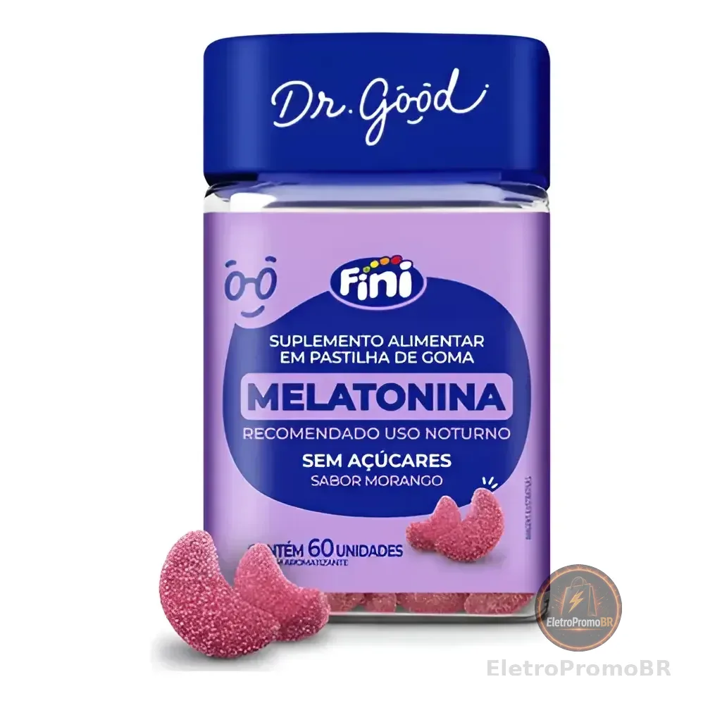 Melatonina Dr.good 60 Gomas Morango Fini Morango