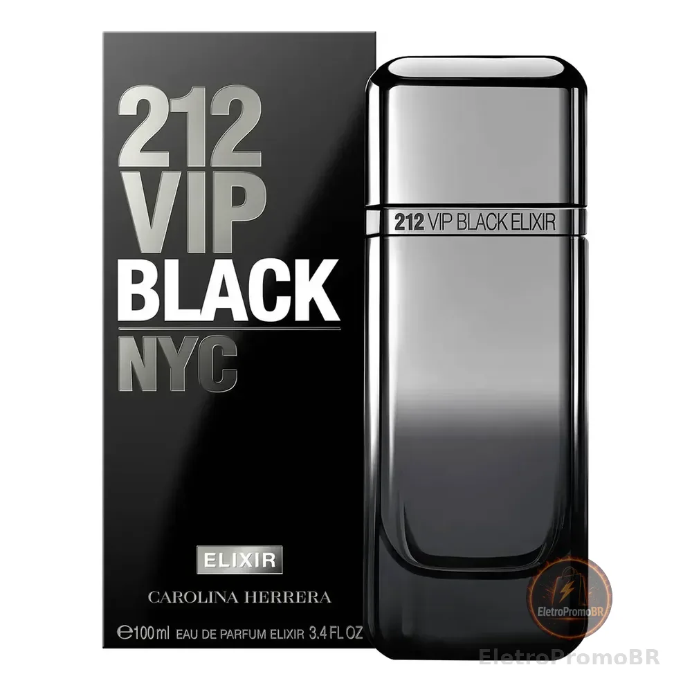 Perfume Carolina Herrera 212 Vip Black Elixir Eau De Parfum Elixir 100 Ml Masculino