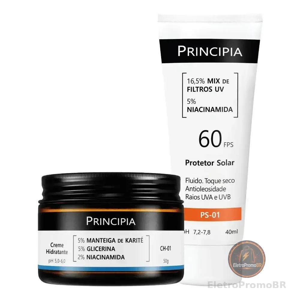 Principia Kit Dupla Diária Com Fps 60 Todo Tipo De Pele Dia/noite