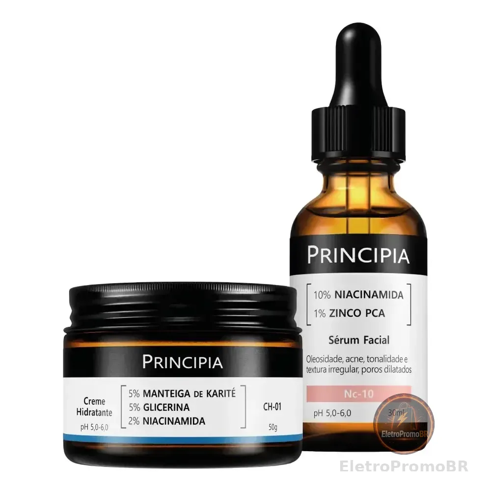Principia Kit Niacinamida Com Hidratante Diário Todo Tipo De Pele Dia/noite