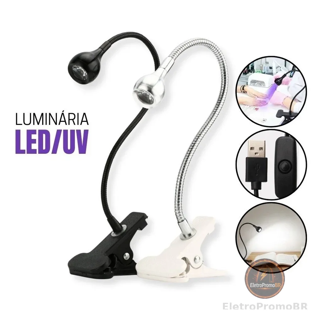 Mini cabine lanterna clip de mesa led uv secagem gel