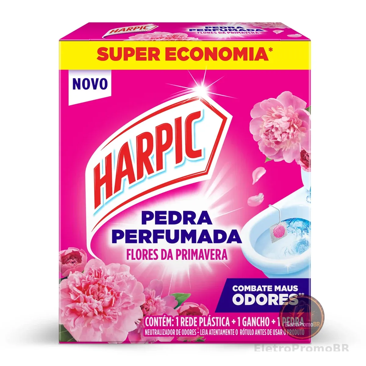Harpic Pedra Perfumada Neutralizador de Odores Flores da Primavera 1un